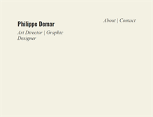 Tablet Screenshot of philippedemar.com